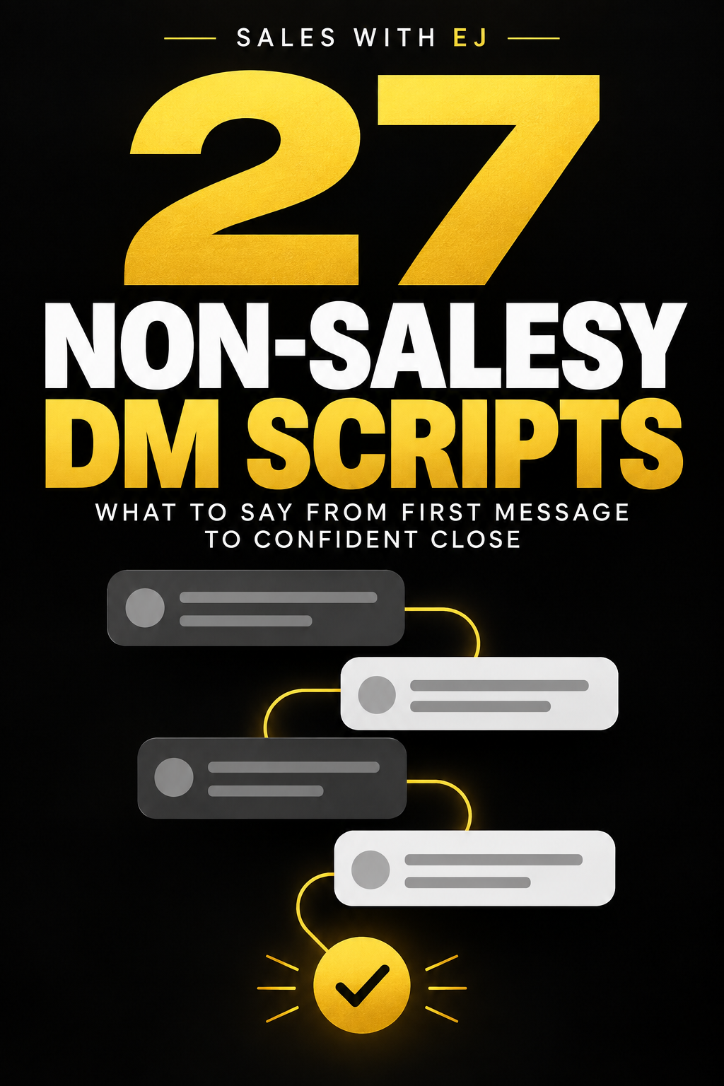 27 Non-Salesy DM Scripts ebook cover